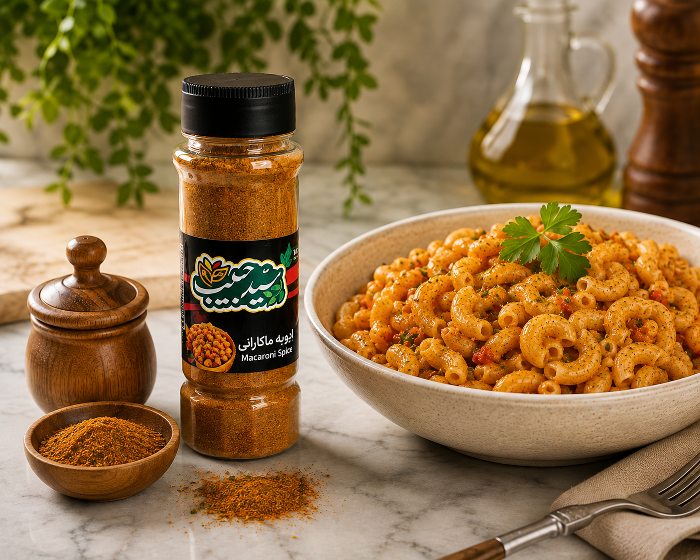 ادویه مخصوص ماکارونی برندسیدحبیب طعم بینظیر